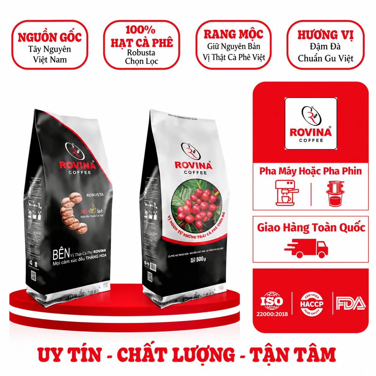 Robusta 500gr new Cà phê Robusta Rovina