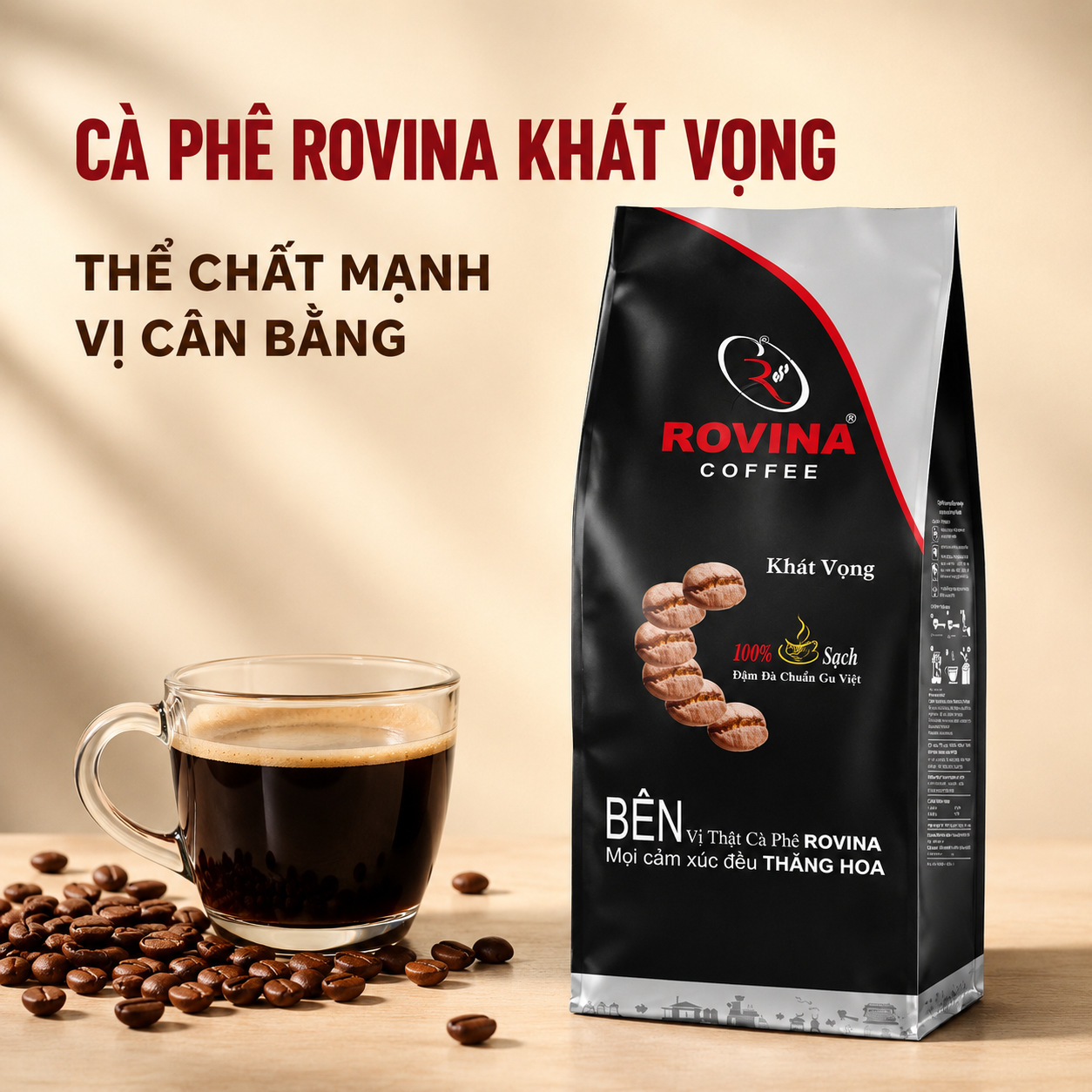 cà phê rovina khát vọng 2 cà phê khát vọng pha máy