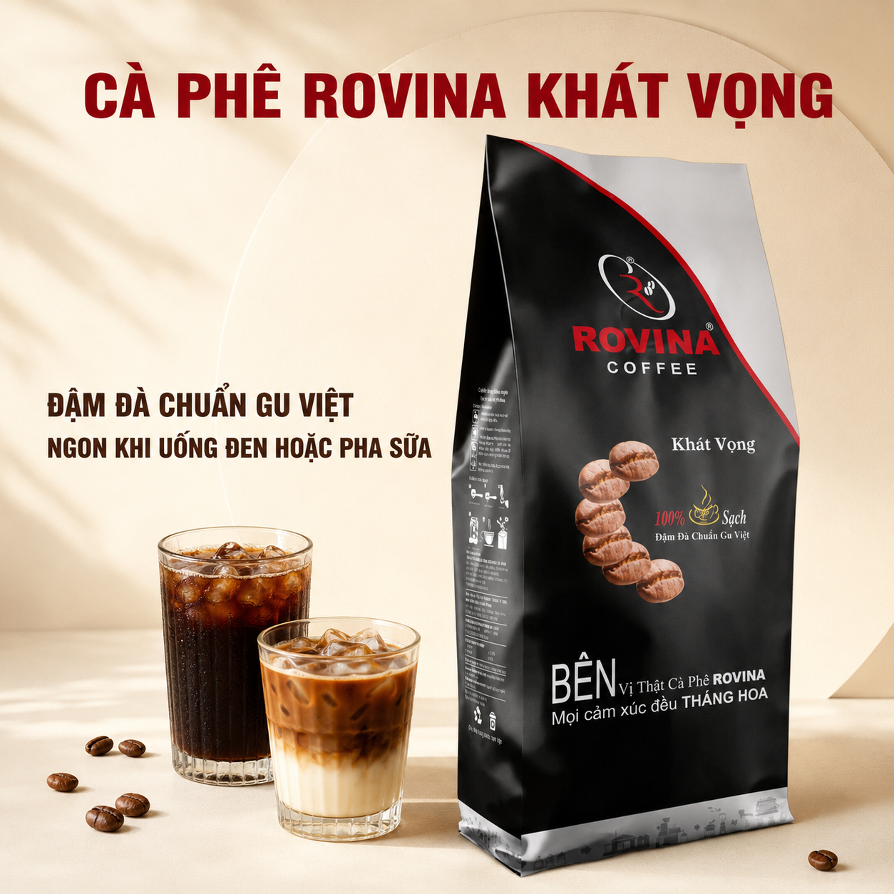 cà phê rovina khát vọng 3 cà phê khát vọng pha máy