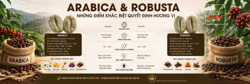 Arabica Và Robusta: Những Điểm Khác Biệt Quyết Định Hương Vị Cà Phê