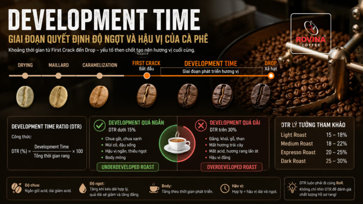 Development Time trong rang cà phê