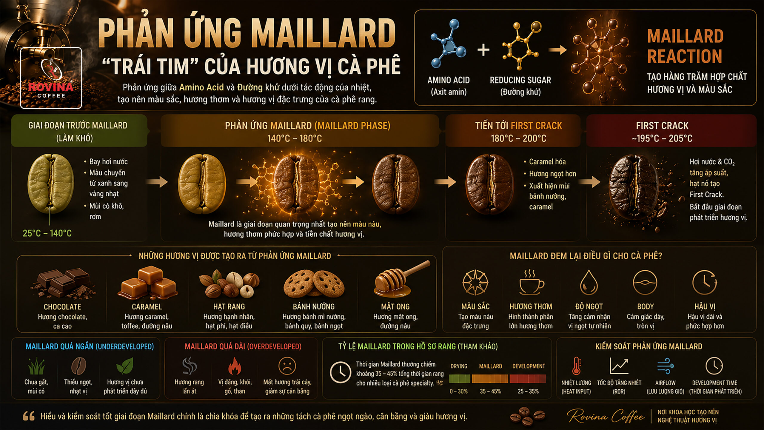 Phản ứng Maillard là gì? tại sao nó quyết định hương vị cà phê?