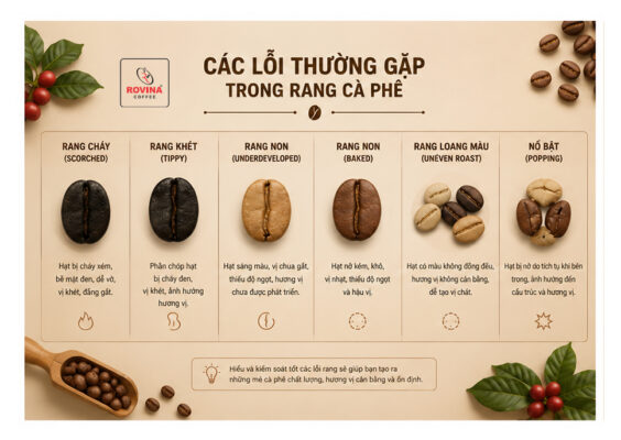 Các Lỗi Thường Gặp Trong Quá Trình Rang Cà Phê