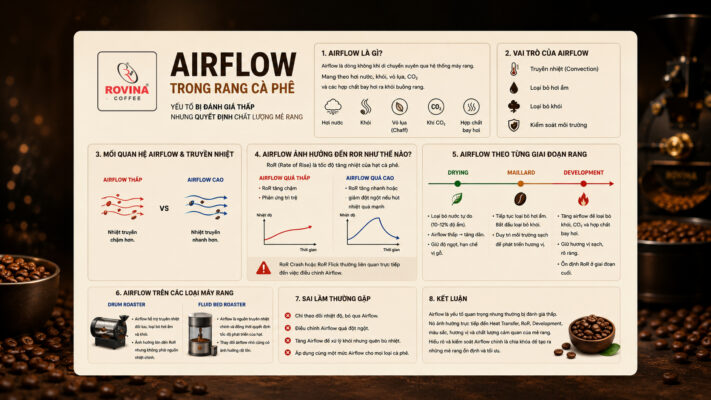 Airflow Trong Rang Cà Phê – Yếu Tố Bị Đánh Giá Thấp Nhưng Quyết Định Chất Lượng Mẻ Rang