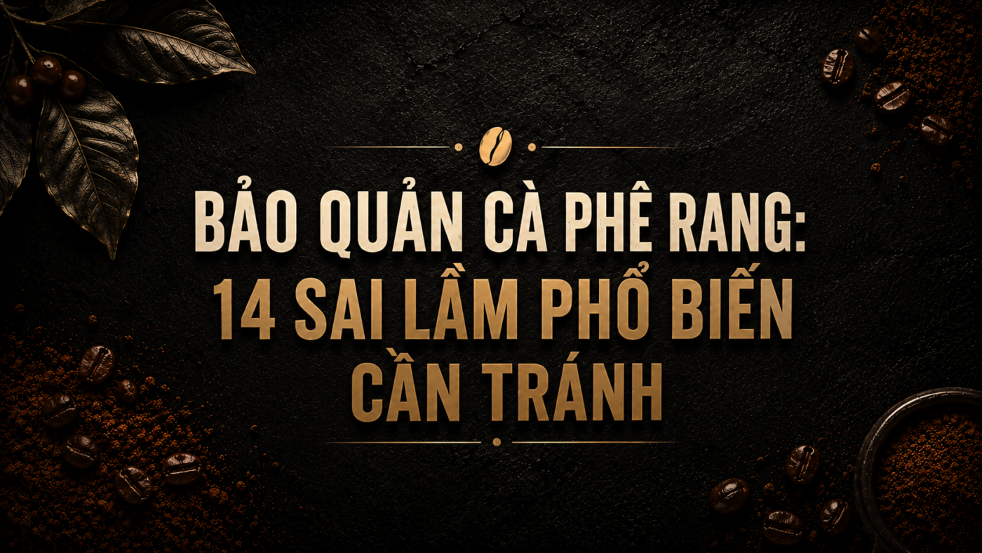 Bảo Quản Cà Phê Rang: 14 Sai Lầm Phổ Biến Cần Tránh