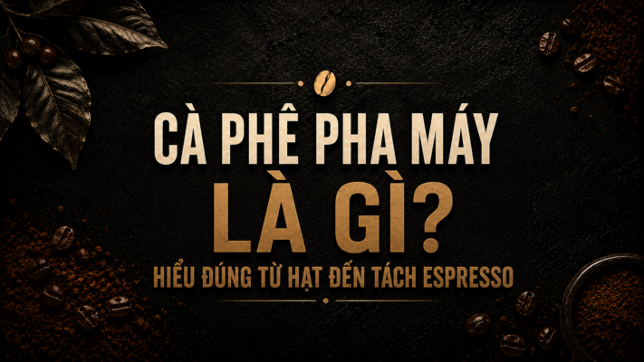 Cà phê pha máy là gì và nguyên lý chiết xuất Espresso